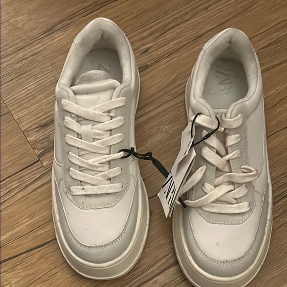 🔥🔥new inventory🔥🔥Nwt-Zara- Platform sneakers-size 6 - Picture 4 of 7